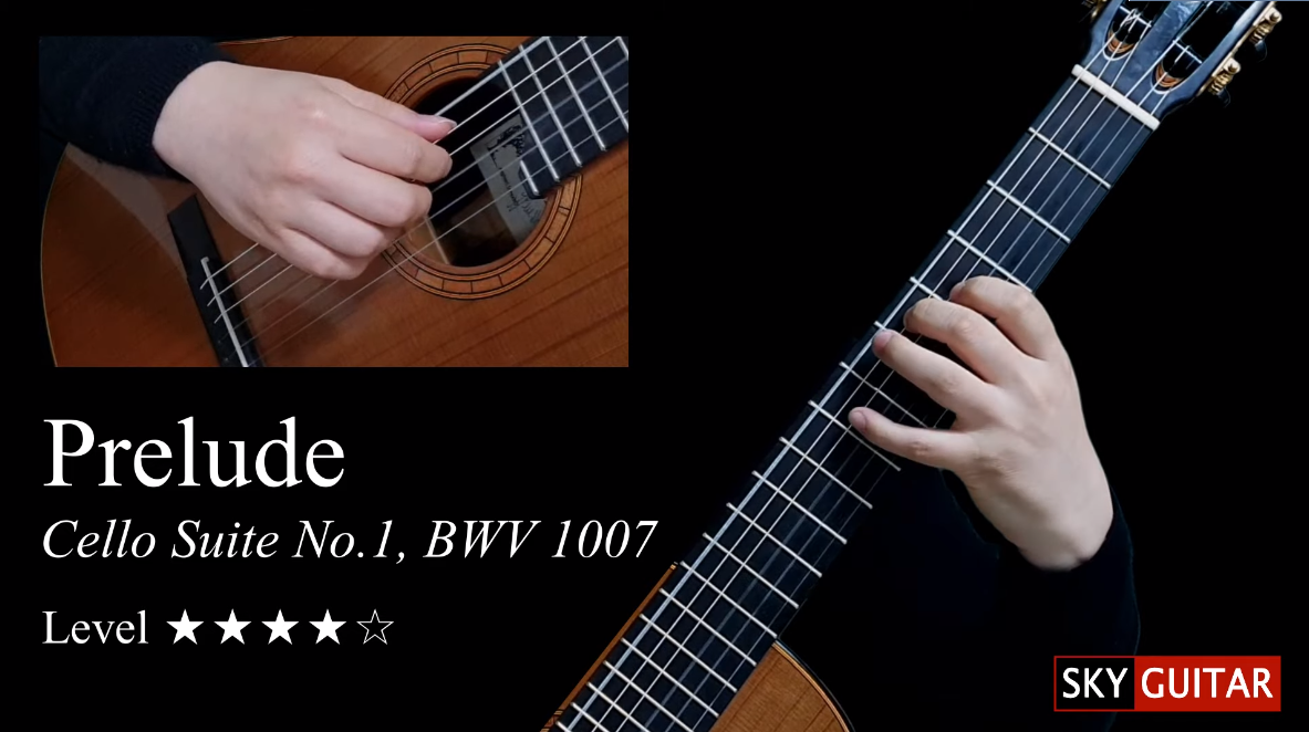 Prelude BWV 1007 (Cello Suite No.1) - Guitar Lesson + TAB-古桐博客