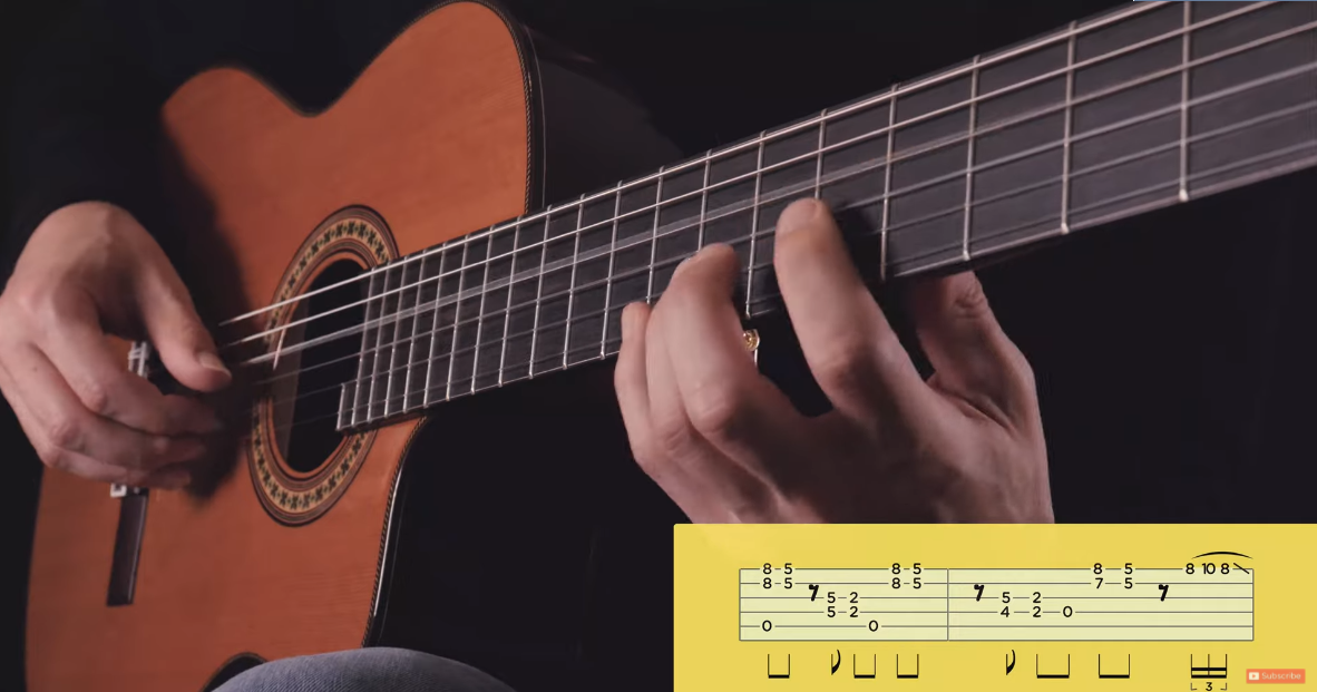 OYE COMO VA (but fingerstyle + tab)-古桐博客