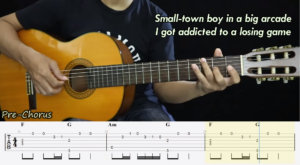 Arcade - Duncan Laurence - Fingerstyle Guitar Tutorial TAB-古桐博客