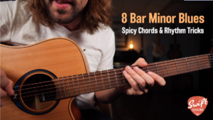 8小节小调蓝调节奏吉他课+秘密和弦变化!-古桐博客