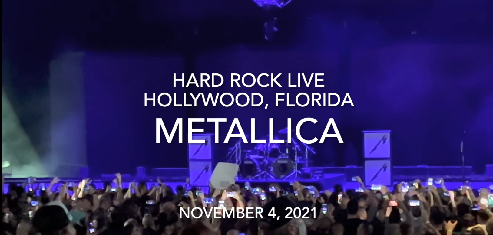 METALLICA最新现场-2021年11月4日佛罗里达州好莱坞整场4KHDR视频-古桐博客