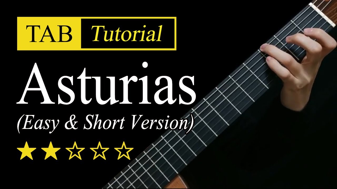 古典吉他 | Asturias 阿斯图里亚斯的传奇 视频谱 《简单版本》-古桐博客
