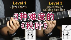 使用3种难度演奏经典名曲《秋叶》是什么效果-古桐博客