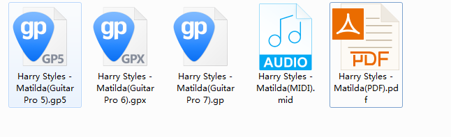 Harry Styles  《Matilda 》（谱可下载）插图