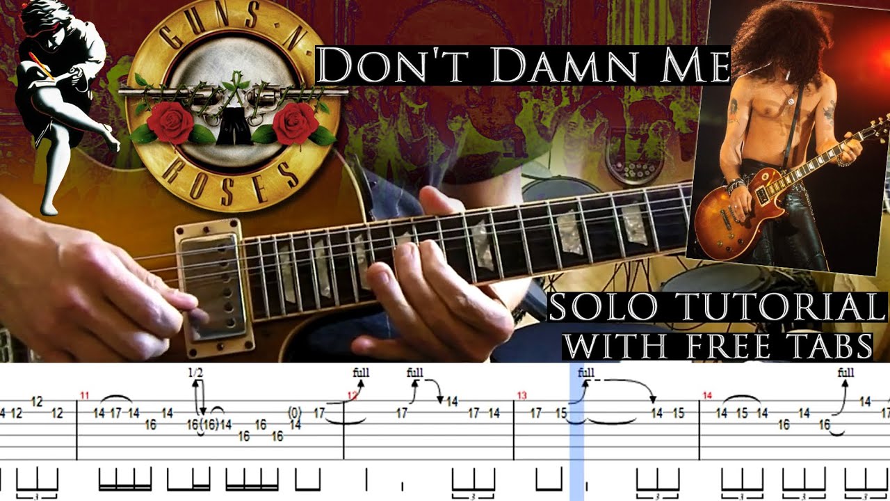 Guns N' Roses 《Don't Damn Me 》（伴奏+谱 可下载）-古桐博客