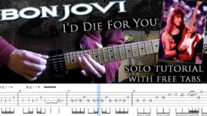 Bon Jovi 《 I'd Die For You 》(伴奏+谱 可下载)-古桐博客
