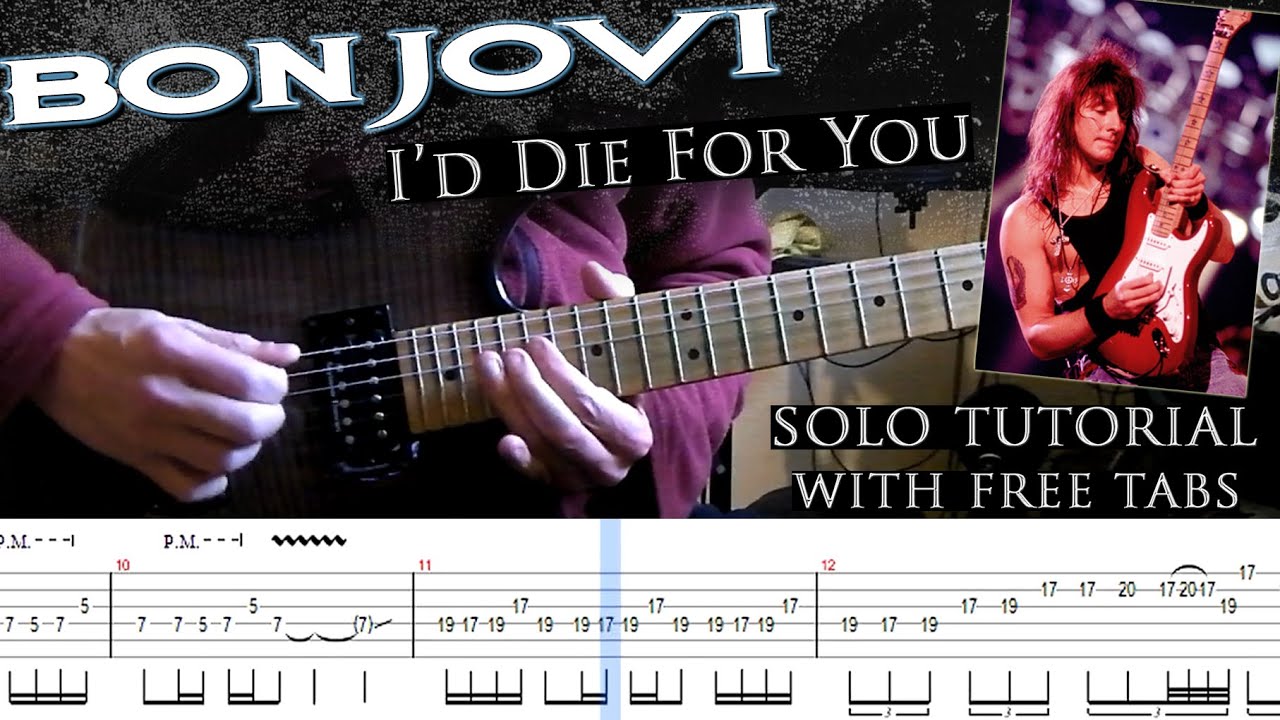 Bon Jovi 《 I'd Die For You 》（伴奏+谱 可下载）-古桐博客