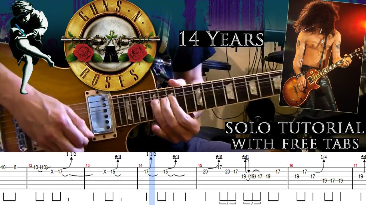 Guns N' Roses 《14 Years 》（伴奏+谱 可下载）-古桐博客