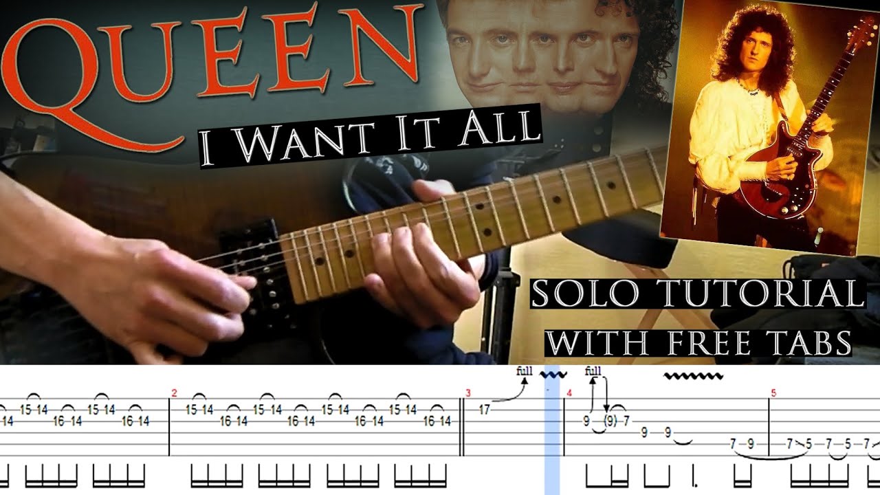 Queen 《I Want It All main》（伴奏+谱 可下载）-古桐博客