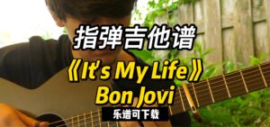 【指弹吉他谱】《It's My Life》Bon Jovi（乐谱可下载）-古桐博客