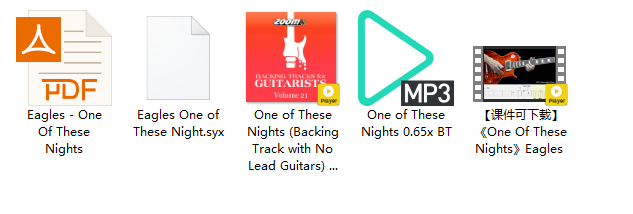【课件可下载】《One Of These Nights》Eagles插图