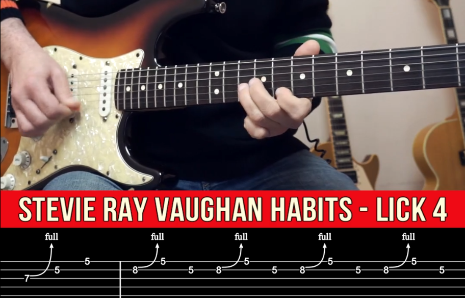 【Andy Paoli】Stevie Ray Vaughan吉他乐句 4（课件可下载）-古桐博客