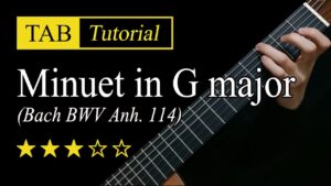 【Sky Guitar】G大调小步舞曲(乐谱可下载)-古桐博客