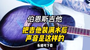 【伯恩斯吉他】把吉他装满水后声音是这样的（乐谱可下载）-古桐博客