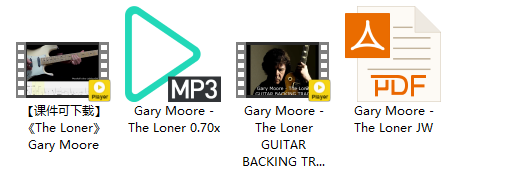【课件可下载】《The Loner》Gary Moore插图