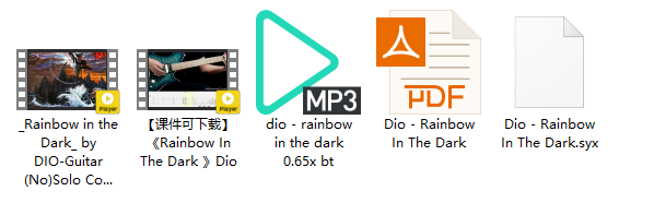 【课件可下载】《Rainbow In The Dark 》Dio插图