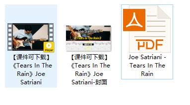 【课件可下载】《Tears In The Rain》Joe Satriani插图