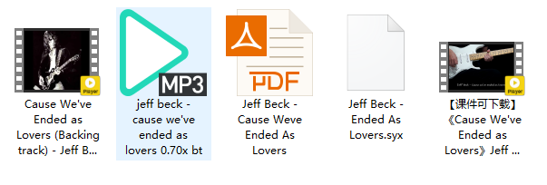 【课件可下载】《Cause We've Ended as Lovers》Jeff beck插图