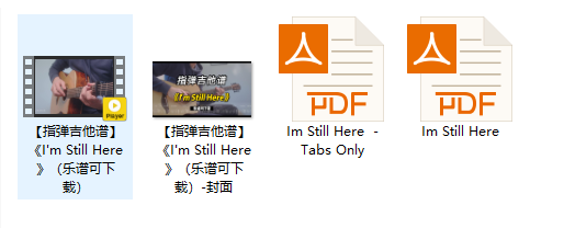 【指弹吉他谱】《I'm Still Here》（乐谱可下载）插图