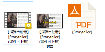 【指弹吉他谱】《Storyteller》（课件可下载）插图