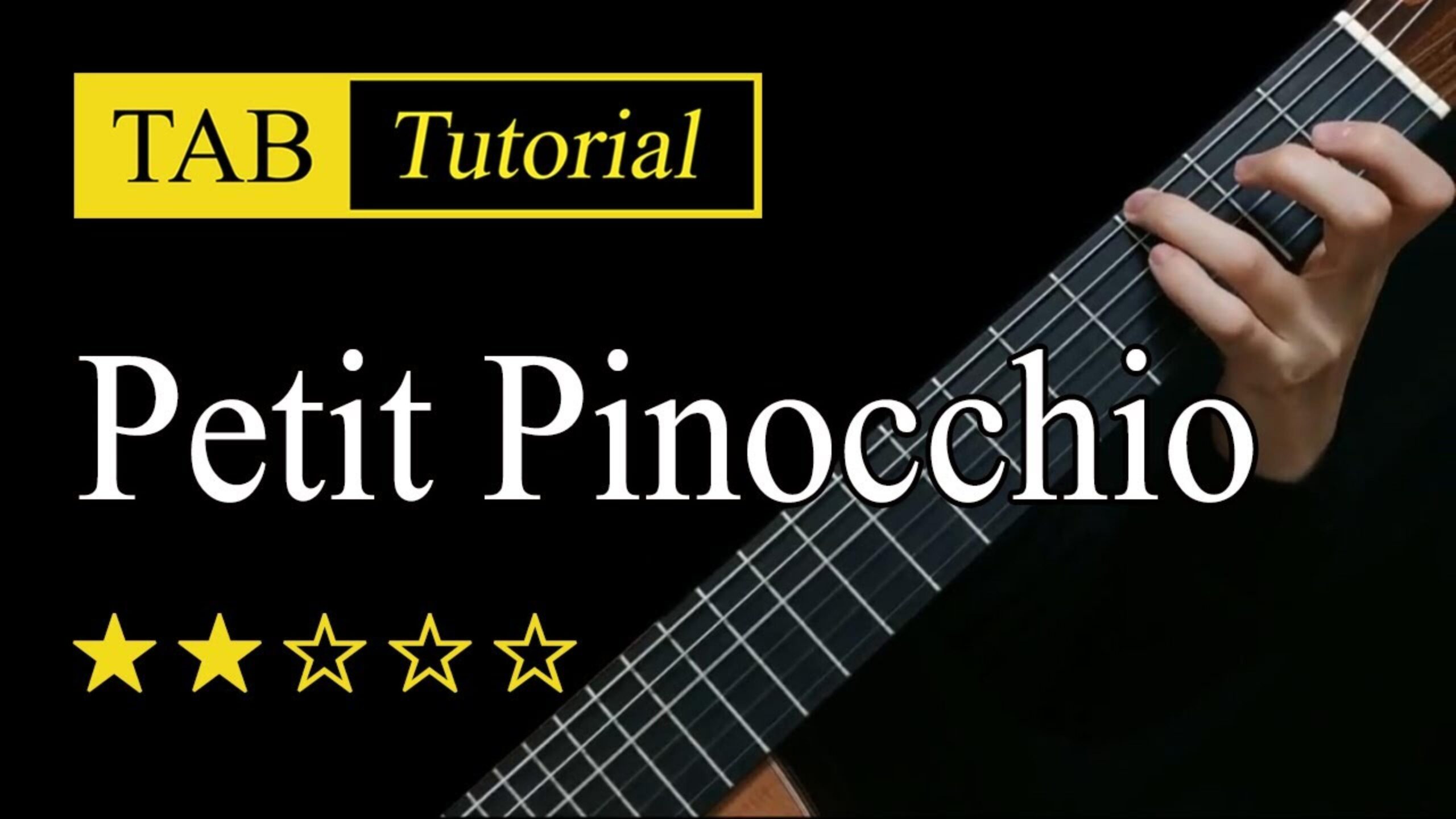 【Sky Guitar】《Petit Pinocchio》吉他视频谱-古桐博客