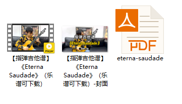 【指弹吉他谱】《Eterna Saudade》（乐谱可下载）插图