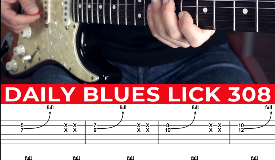 【Andy Paoli】Daily Blues Lick 308（课件可下载）-古桐博客