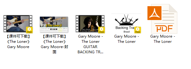 【课件可下载】《The Loner》Gary Moore插图