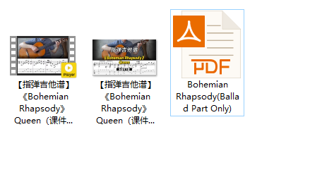 【指弹吉他谱】《Bohemian Rhapsody》Queen（课件可下载）插图