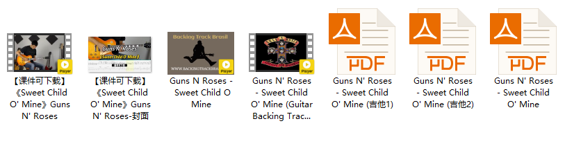 【课件可下载】《Sweet Child O' Mine》Guns N' Roses插图