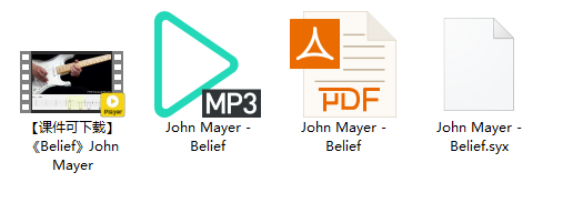 【课件可下载】《Belief》John Mayer插图
