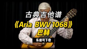 【古典吉他】《Aria  BWV 1068》巴赫（乐谱可下载）-古桐博客