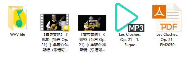 【古典吉他】《赋格（钟声 Op. 21）》拿破仑·科斯特（乐谱可下载）插图