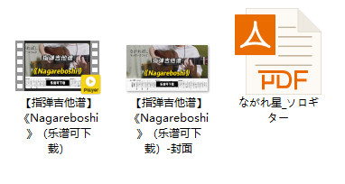 【指弹吉他谱】《Nagareboshi》（乐谱可下载）插图