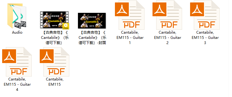 【古典吉他】《Cantabile》（乐谱可下载）插图