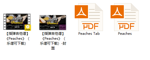 【指弹吉他谱】《Peaches》（乐谱可下载）插图