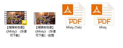 【指弹吉他谱】《Misty》（乐谱可下载）插图