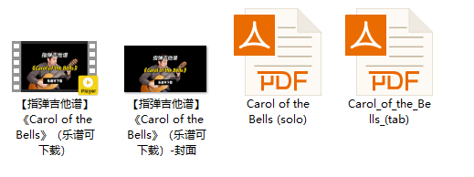 【指弹吉他谱】《Carol of the Bells》（乐谱可下载）插图