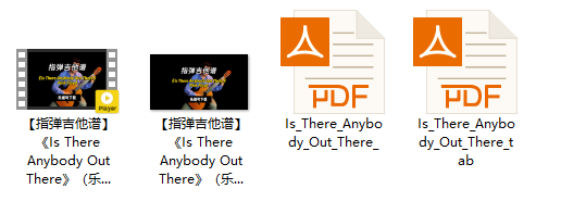 【指弹吉他谱】《Is There Anybody Out There》（乐谱可下载）插图