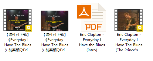 【课件可下载】《Everyday I Have The Blues》前奏部分Eric Clapton插图
