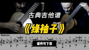 【古典吉他】《绿袖子》（课件可下载）-古桐博客