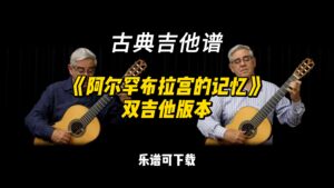 【古典吉他】《阿尔罕布拉宫的记忆》双吉他版本（乐谱可下载）-古桐博客