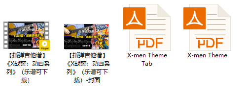 【指弹吉他谱】《X战警：动画系列》（乐谱可下载）插图
