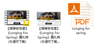 【指弹吉他谱】《Longing For Spring》莫扎特（乐谱可下载）插图