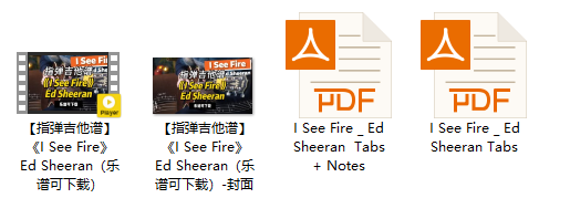 【指弹吉他谱】《I See Fire》Ed Sheeran（乐谱可下载）插图