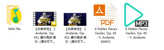 【古典吉他】《Andante, Op. 45》费尔南多·索尔（课件可下载）插图