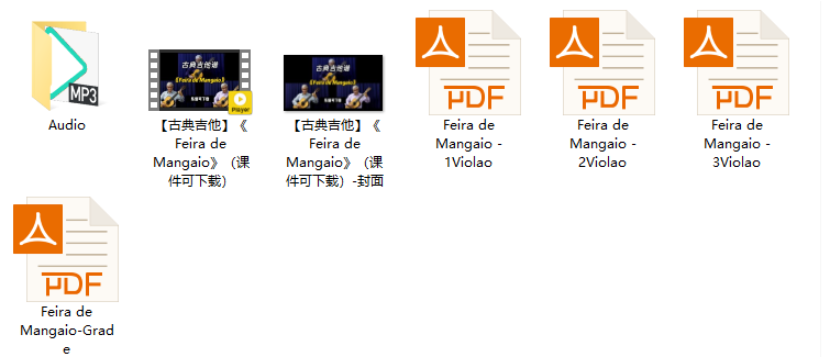 【古典吉他】《Feira de Mangaio》（课件可下载）插图
