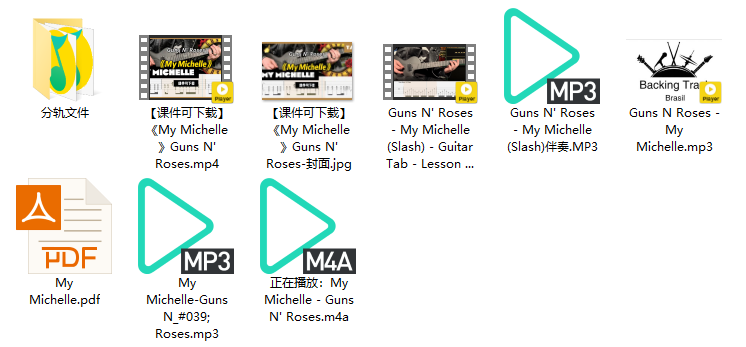 【课件可下载】《My Michelle》Guns N' Roses插图