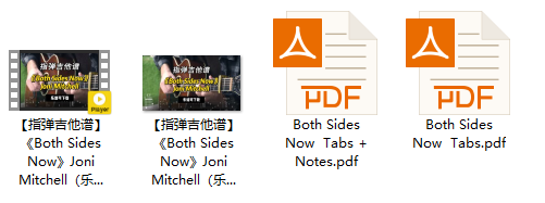 【指弹吉他谱】《Both Sides Now》Joni Mitchell（乐谱可下载）插图