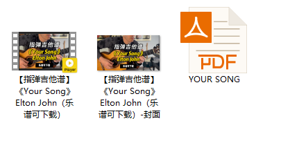 【指弹吉他谱】《Your Song》Elton John（乐谱可下载）插图